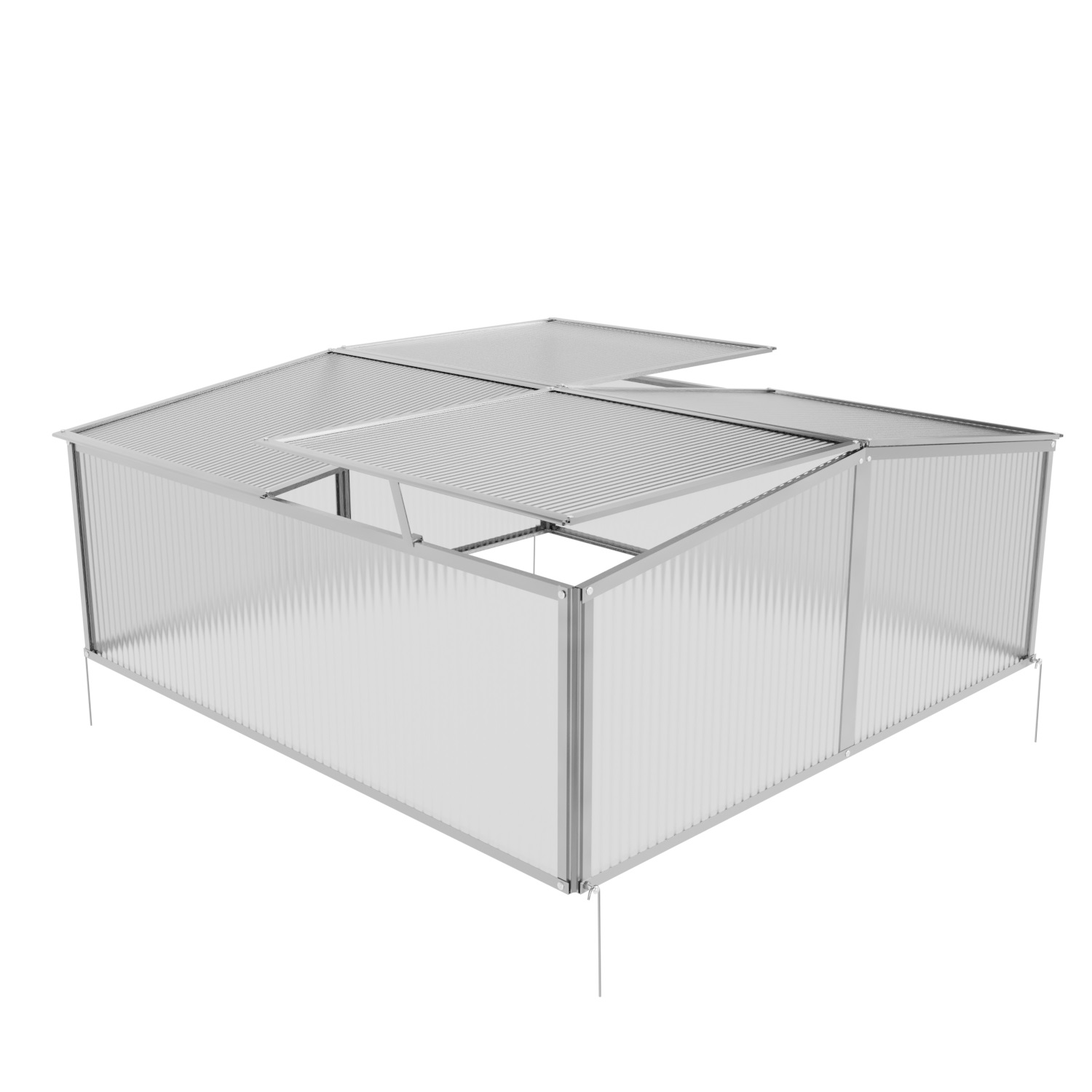 GARMIO Frühbeet Mini Gewächshaus Calla mit Dachfenster, UV-Schutz