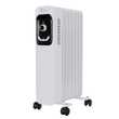 Ölradiator, Elektroheizung TT-OR 207 in weiß mit 7 Rippen und 1500 Watt, drei Heizstufen (600W, 900W, 1500W)