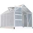 Gewächshaus NEAPEL Aluminium 4mm inkl. Fundament mit Dachfenster, Schiebetür, UV-Schutz Gewächshaus NEAPEL Aluminium 4mm inkl. Fundament mit Dachfenster, Schiebetür, UV-Schutz