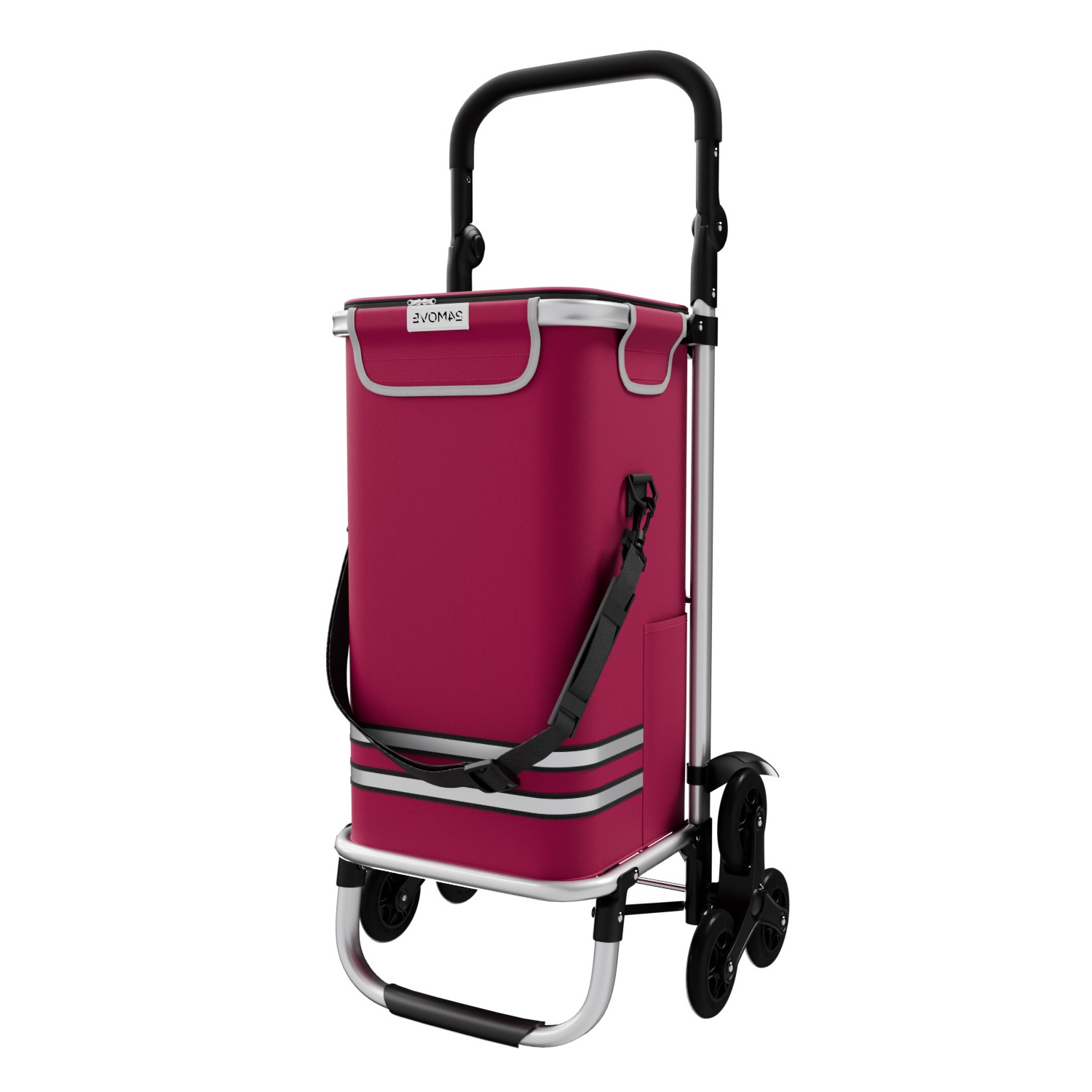 24MOVE Trolley ALEGRE Einkaufstrolley klappbar rot