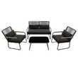GARMIO® Rattan Sitzgruppe Sitzgarnitur Lounge Set RIMINI