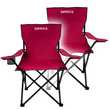 24MOVE® Campingstuhl Klappstuhl Outdoor Angelstuhl Camping faltbar rot 2er Set