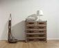 Room picture Non-Woven Wallpaper lines structured white gloss 7855-27 4