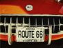 Canvas print Picture Route 66 Corvette red 46x61 canvas  1