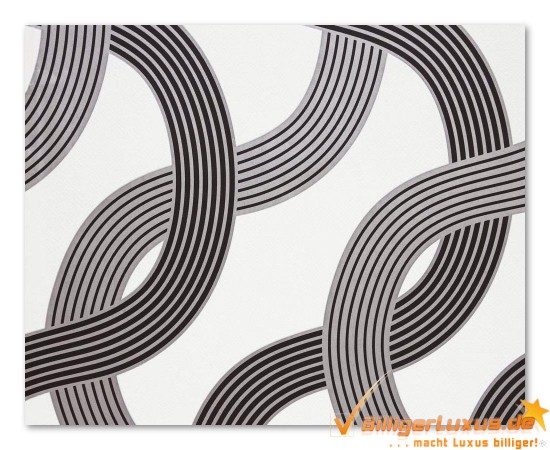 Alice Whow non-woven wallpapern 51835 retro black white
