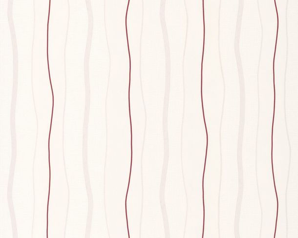 Non-woven wallpaper AS Avenzio 4 2495-31 249531 stripes white red