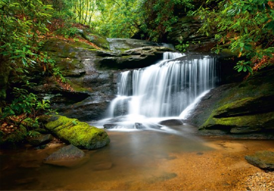 Wall mural wallpaper waterfall river jungle 3.6m x 2.54m