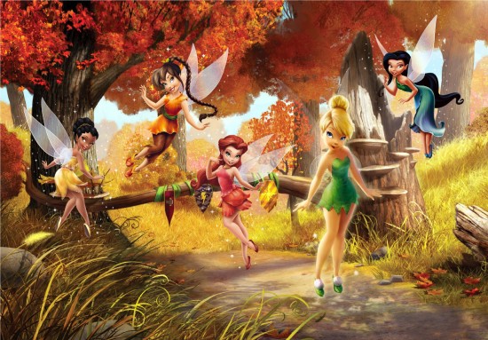 Wall mural wallpaper Tinkerbell fairy wallpaper 360cmx254cm