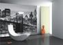 Wall mural Brooklyn Bridge black white NYC 3.6m x 2.54m 2
