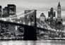 Wall mural Brooklyn Bridge black white NYC 3.6m x 2.54m 1
