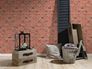 Room Picture wallpaper stone optics redbrown grey wallpaper AS Creation Decora Natur 6 7798-16 779816 2