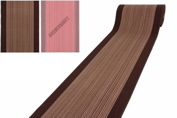 Runner Carnaby 80 cm / 31,45 '' width stripes brown