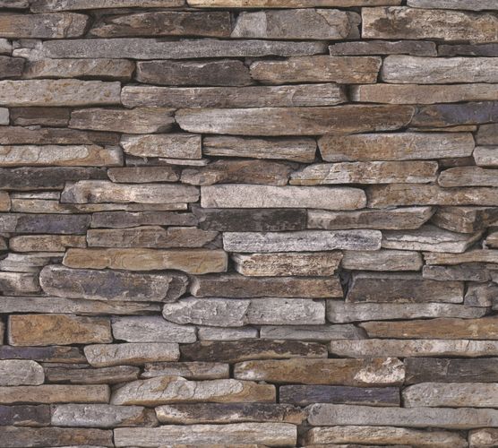 Wallpaper natural stone bricks brown AS Creation 9142-17