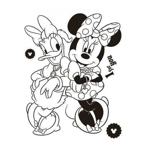 Wall tattoo sticker decoration Disney Minni Mouse & Daisy