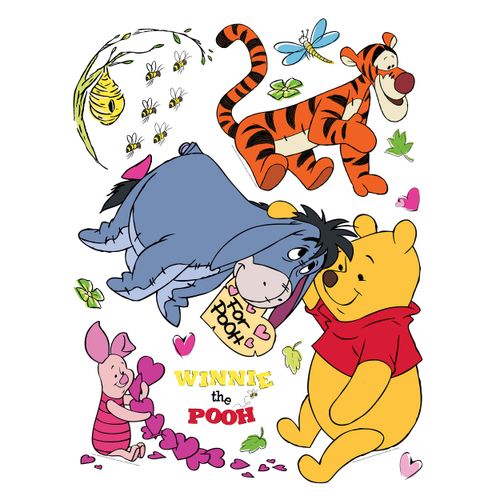 Kids wall tattoo sticker decoration Winnie Pooh & friends