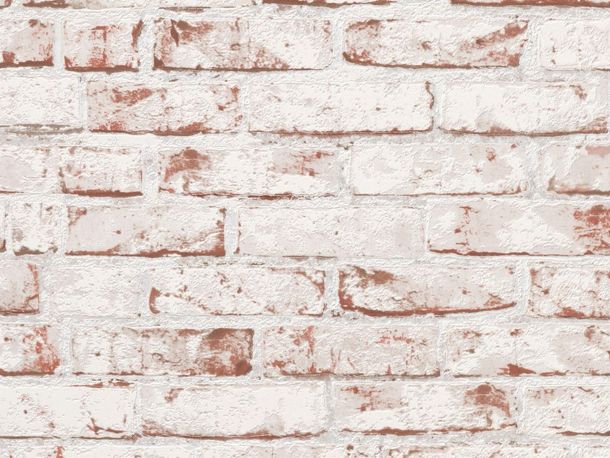 Wallpaper stone optic white red by AS Creation 9078-13