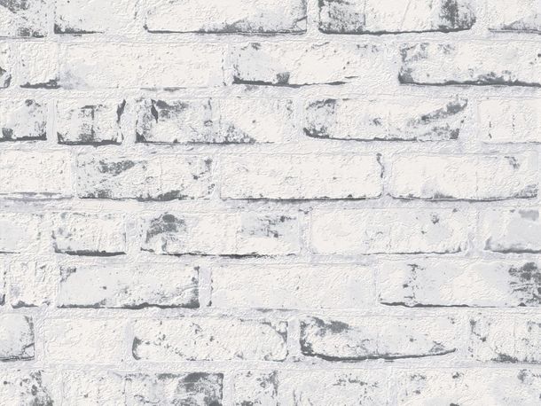 Wallpaper stone clincer bricks white AS Creation 9078-37