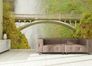 Wall mural wallpaper nature bridge waterfall 360cm x 270cm 2