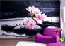 Wall mural wellness cherry blossom stones 360cm x 254cm 2