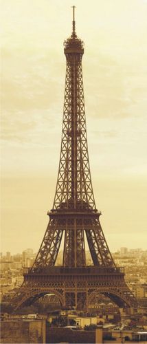Door wallpaper Wall mural wallpaper Eiffel tower 90cmx202cm