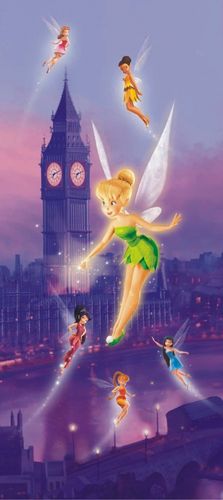 Door wallpaper mural wallpaper Disney Tinkerbell 90cmx202cm