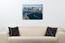 Picture Canvas New York Skyline Brooklyn Bridge 60x80 cm 3