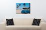 Picture Canvas beach palm Holiday Oldtimer 60x80 cm 3