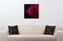 Picture Canvas flowers pink Floral futuristic 60x60 cm 3