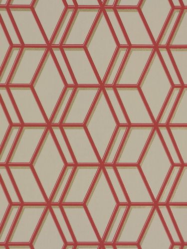 Graham & Brown non-woven wallpaper 31-620 modern beige red