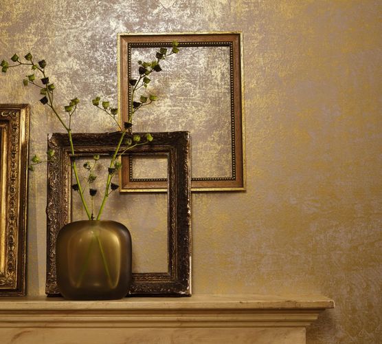 Marburg non-woven wallpaper 53126 plain pattern gold