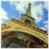 Picture glass picture paris eiffel tower 45x45 cm 1