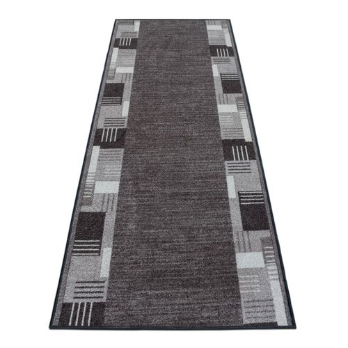 Runner Rug Carpet Hallway Mat Hall Runner Montana border grey 67cm Width