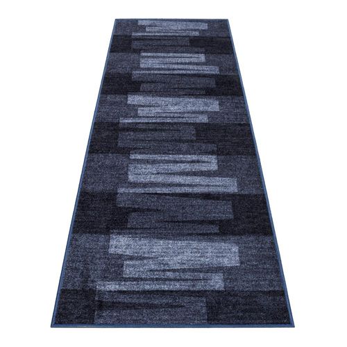 Via Veneto runner bridge carpet rug blue 100 cm width