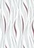 Non-woven wallpaper 6773-29 retro waves white silver 1