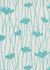 Non-woven wallpaper 6817-08 vines flowers white turquoise 1