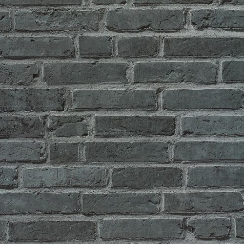 Wallpaper non woven stone clincer wall black AS Creation 94283-3