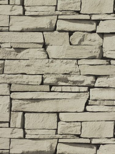 Non woven wallpaper 827087 stone optics light grey