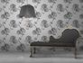 Non-woven wallpaper 067358 flower silvergrey metallic 3