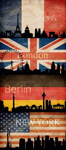 Pop Up Panel adhesive Dekopanel City colorful