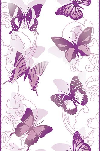 Pop Up Panel adhesive Dekopanel butterfly purple