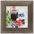 Set of 3 murals fruits berries purple red grey 23x23cm 3