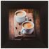 Set of 3 murals coffee beans brown 23x23cm 9.06"x9.06" 2