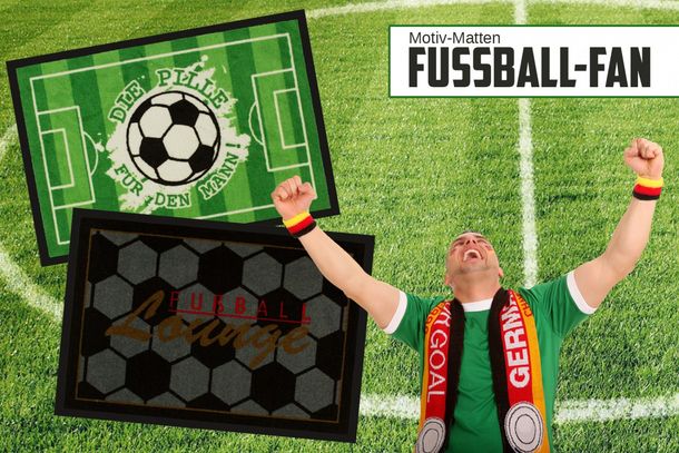 Door mat foot mat Fußball 50x75 cm / 19.69 '' x 29.53 '' 2 designs
