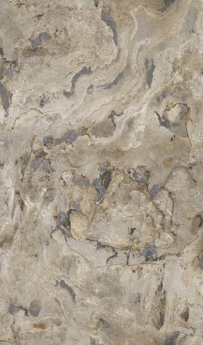 Non-woven wallpaper Rasch 514612 granite optic grey beige
