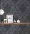 Wallpaper baroque glitter AS Creation black grey 95372-3 3