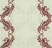 Non-woven wallpaper 5799-06 baroque stripes grey red 1