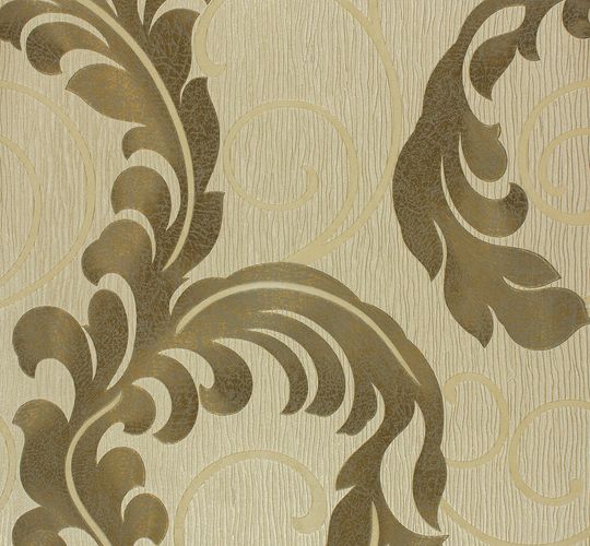 Marburg non-woven wallpaper 55102 vines beige gold
