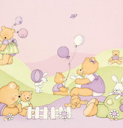 XXL-paper border Girotondo kids 006052 Rasch Textil animals