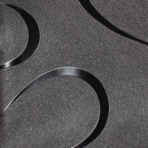 Wallpaper Luigi Colani Marburg 53340 texture black silver