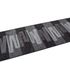 Diagonal view Via Veneto runner bridge carpet grey 80 cm width 2